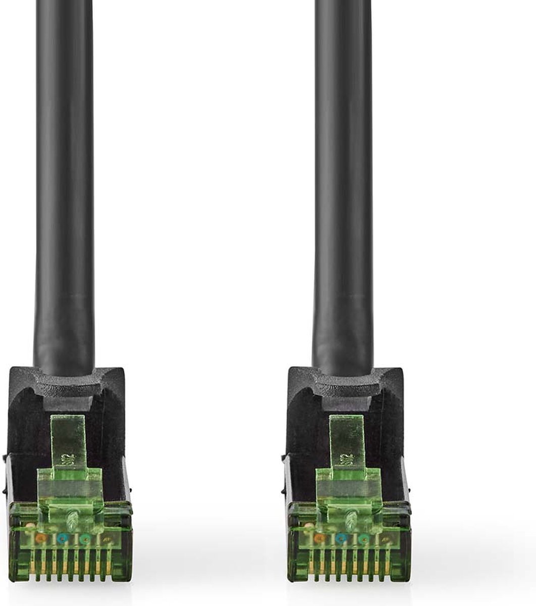 Nedis network cable - 10 m - black - Sort - 10m