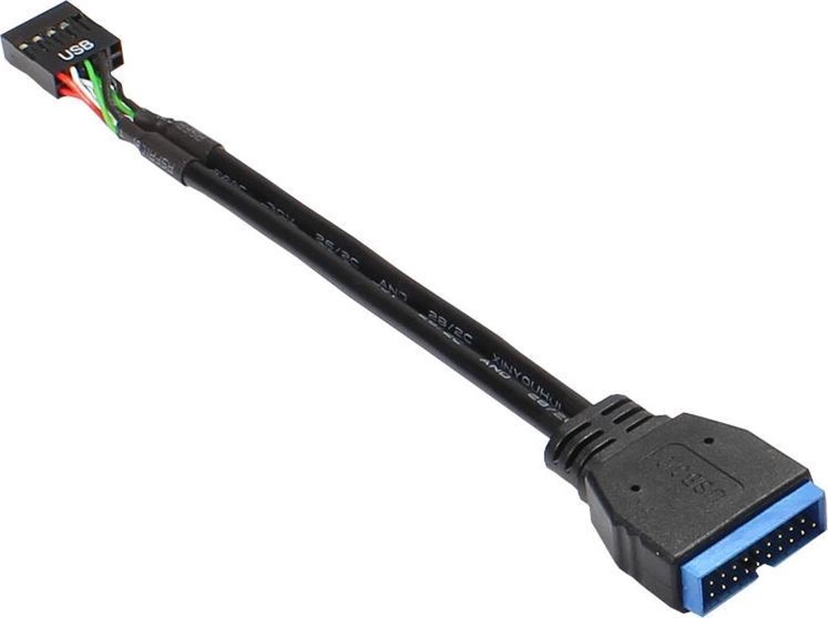 Alcasa electronik Good Connections - USB internal adapter - 9 pin USB header to 19 pin USB 3.0 header - 15 cm