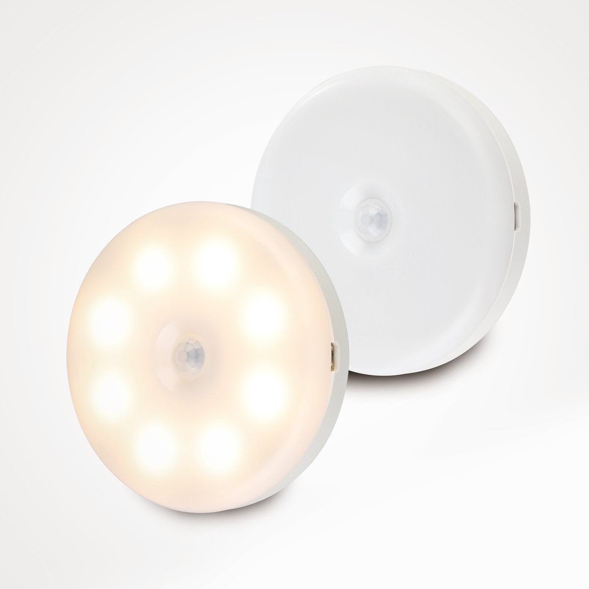 EGLO CASCIA VÆG SENSOR Ø85 USB OPL. 2 STK. IP40 HVID