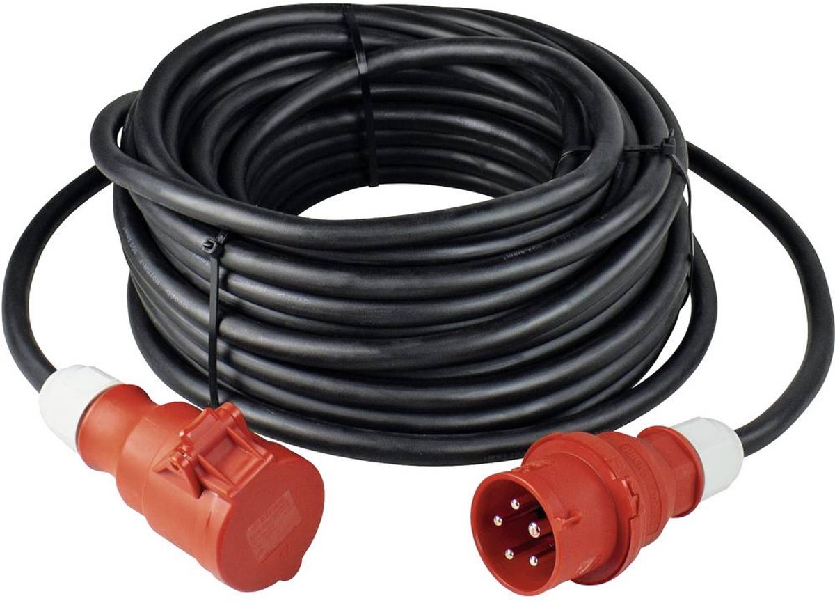 Rallonge AS Schwabe 61015 16 A noir 25.00 m H07RN-F 5G 2,5 mm²