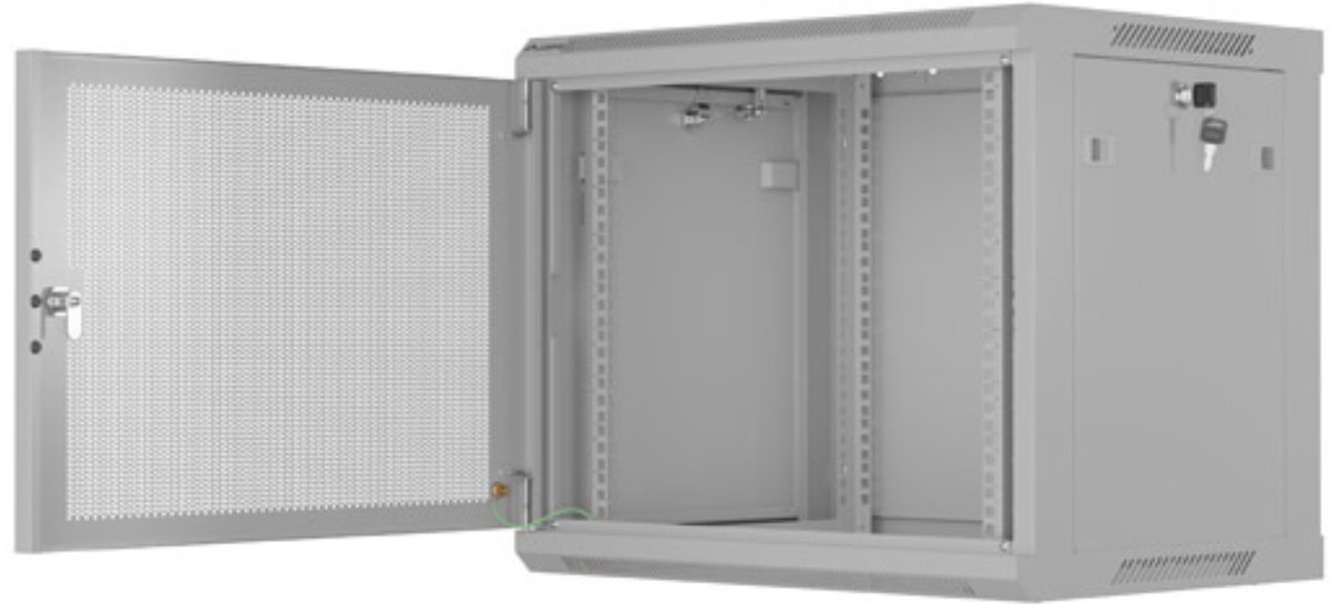 Lanberg WF01 Series - rack - 600 x 450 with perforated door flat pack - 9U