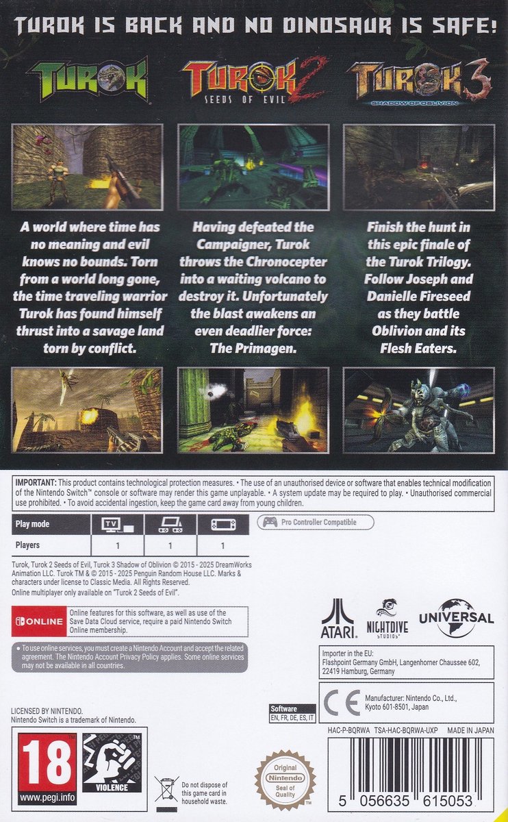 Turok Trilogy Bundle - Nintendo Switch - FPS
