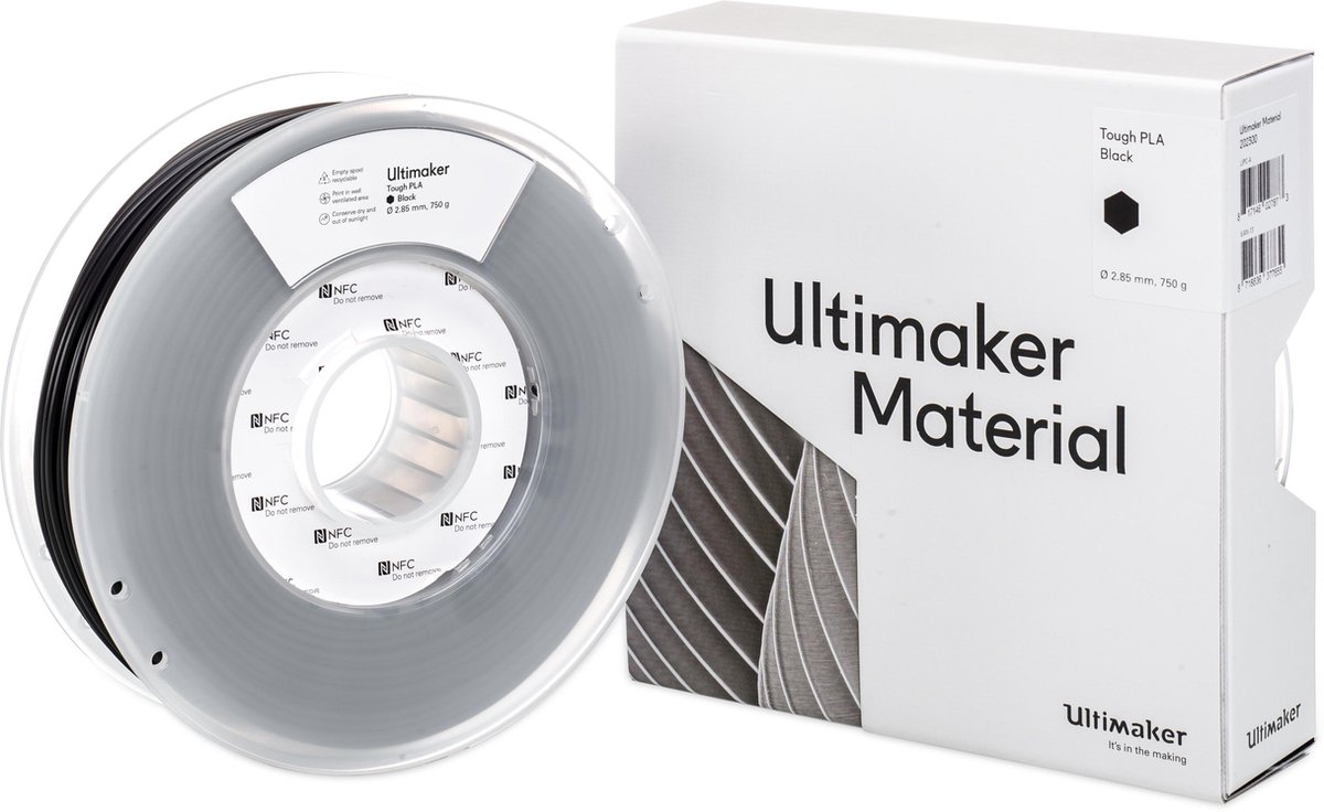 UltiMaker Filament Tough Tough PLA résiste aux chocs 2.85 mm noir 750 g