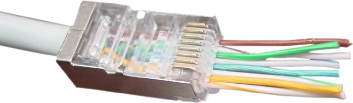 Gembird Modular Plug - network connector - Sølv