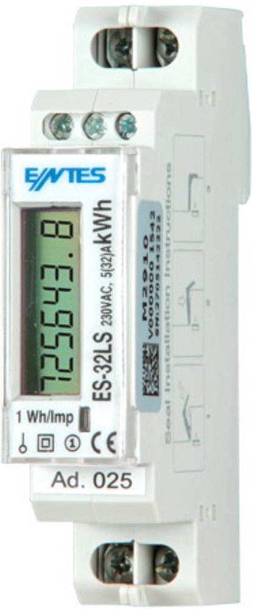 ENTES ES-32LS ES-32LS Compteur dénergie monophasé numérique conformité MID: non Piece 1 pc(s)