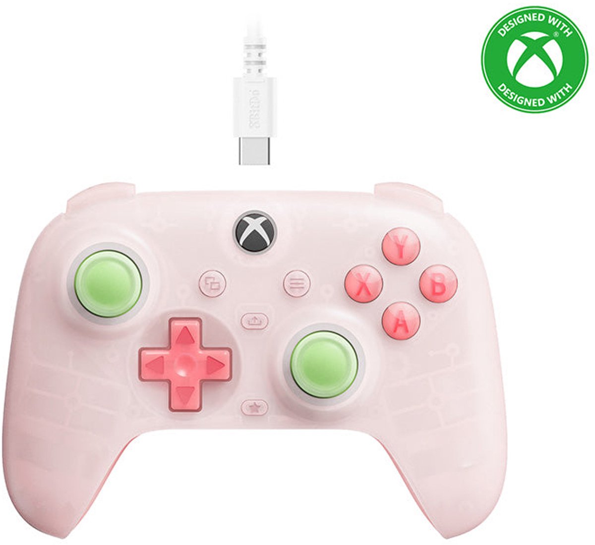 8BitDo Ultimate Mini Wired Xbox Pad Clear Pink - Wired Controller - Microsoft Xbox Series S