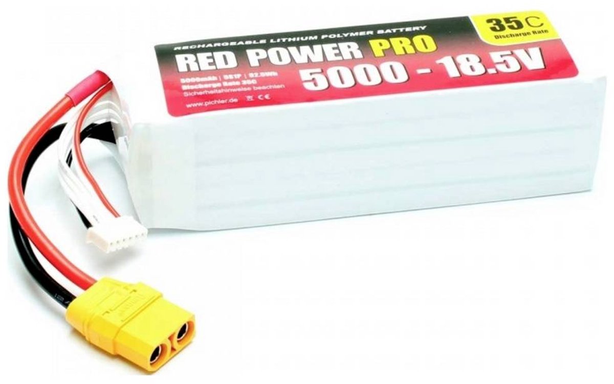 Red Power Pack de batterie (LiPo) 18.5 V 5000 mAh Nombre de cellules: 5 35 C Softcase XT90