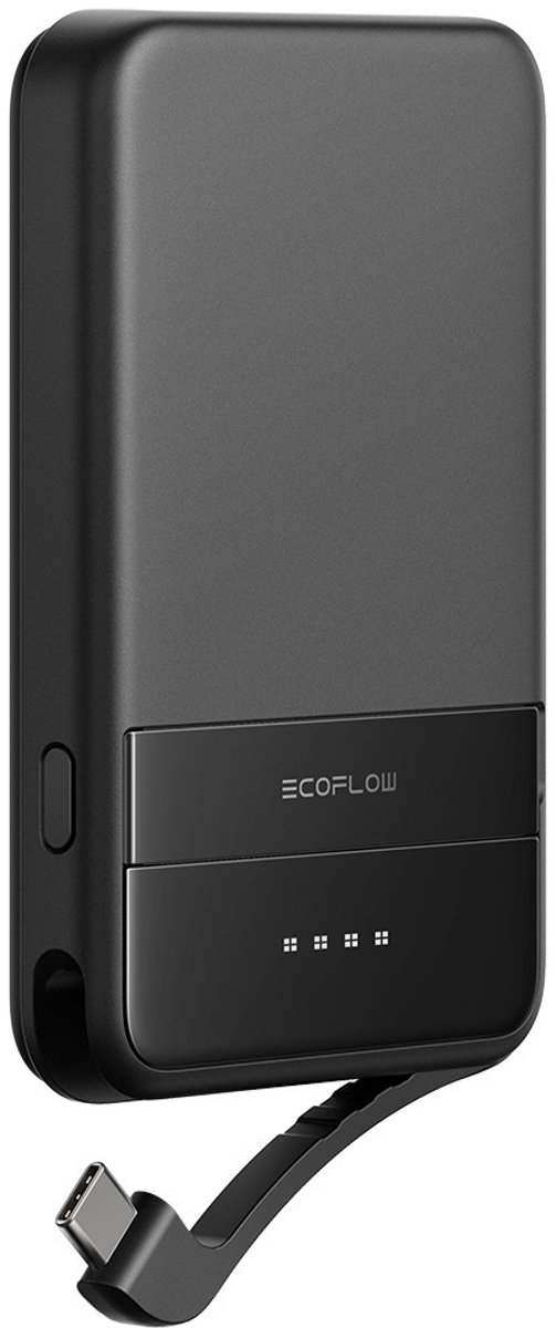 ECOFLOW Rapid 5000 Powerbank (batterie supplémentaire) 5000 mAh Magsafe, Qi Wireless Charging Li-Ion USB-C®, Wireless Charging noir