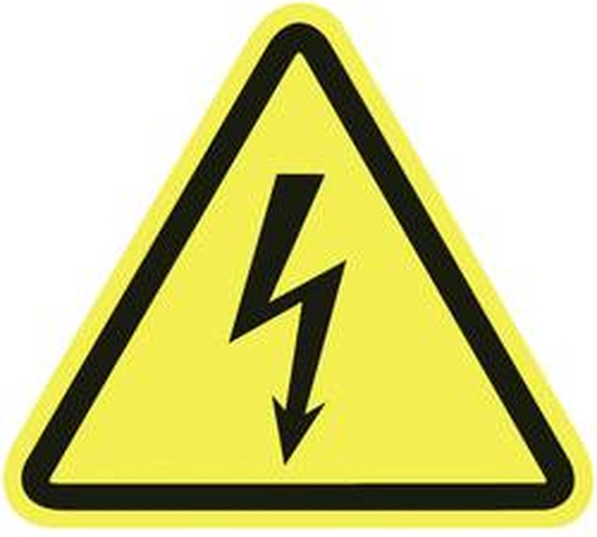 Etiquette davertissement Attnetion à la tension électrique Plastique 100 pc(s)