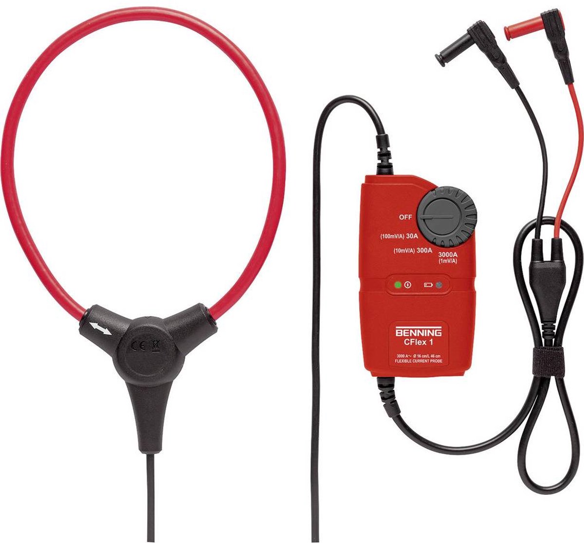 Benning CFlex 1 Adaptateur de pince ampèremétrique Gamme de mesure A/AC: 0.3 - 3000 A flexible
