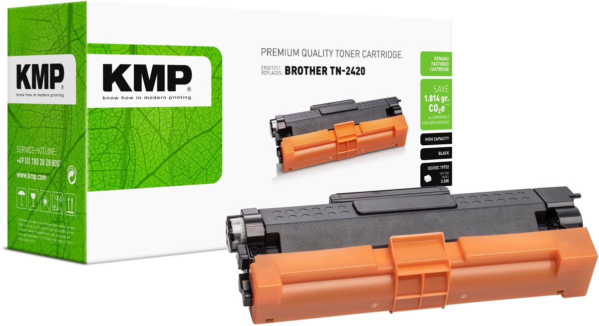 KMP Toner remplace Brother TN-2420 compatible noir 3000 pages B-T116 1267,3000