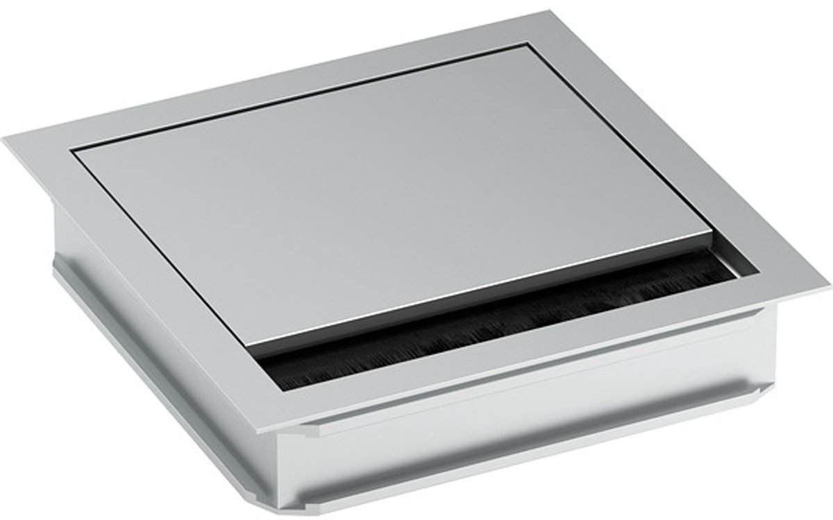 Bachmann 930.310 Passe-câbles carré Ø max. des bornes 5 mm aluminium argent (mat, anodisé) 1 pc(s)