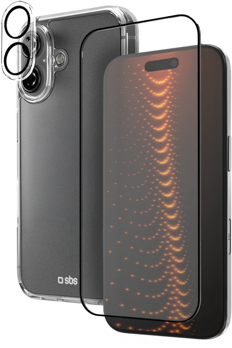 sbs mobile Coque Apple iPhone 16 transparent résistant aux chocs TEKITD3OIP1661