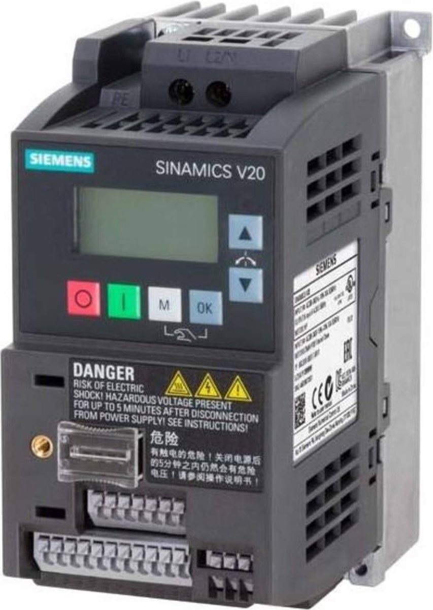 Siemens Convertisseur de base 6SL3210-5BB17-5UV1 0.75 kW monophasé 200 V, 240 V
