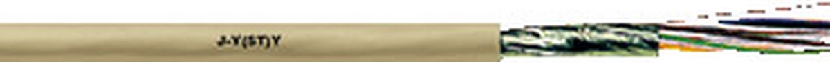 LAPP 1591503/100 Câble téléphone J-Y(ST)Y 4 x 2 x 0.8 mm + 4 x 2 x 0.8 mm gris 100 m
