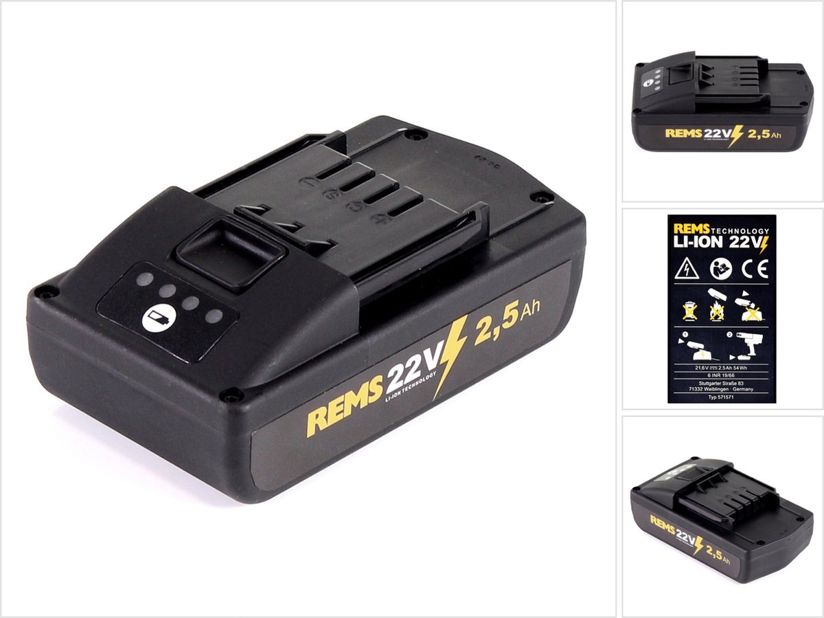 Rems Batteri Li-ion 21,6V 2,5AH