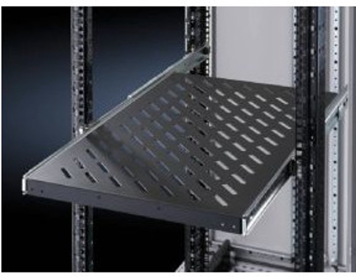 Rittal 5501.675 19 pouces Plaque de sol 1 UH extensible adapté à une baie de profondeur: à partir de 600 mm noir