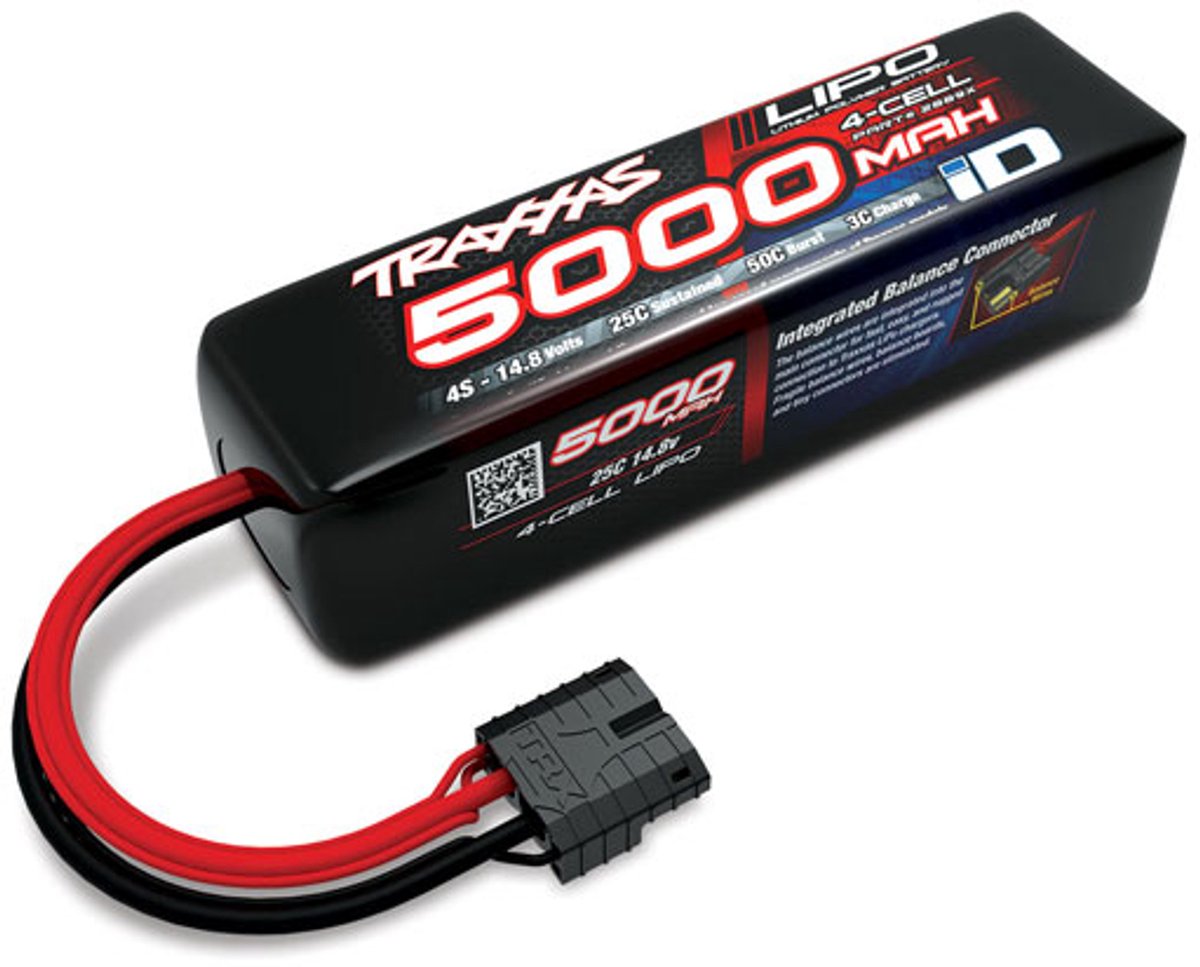 Traxxas Pack de batterie (LiPo) 14.8 V 5000 mAh Nombre de cellules: 4 25 C Softcase Traxxas iD