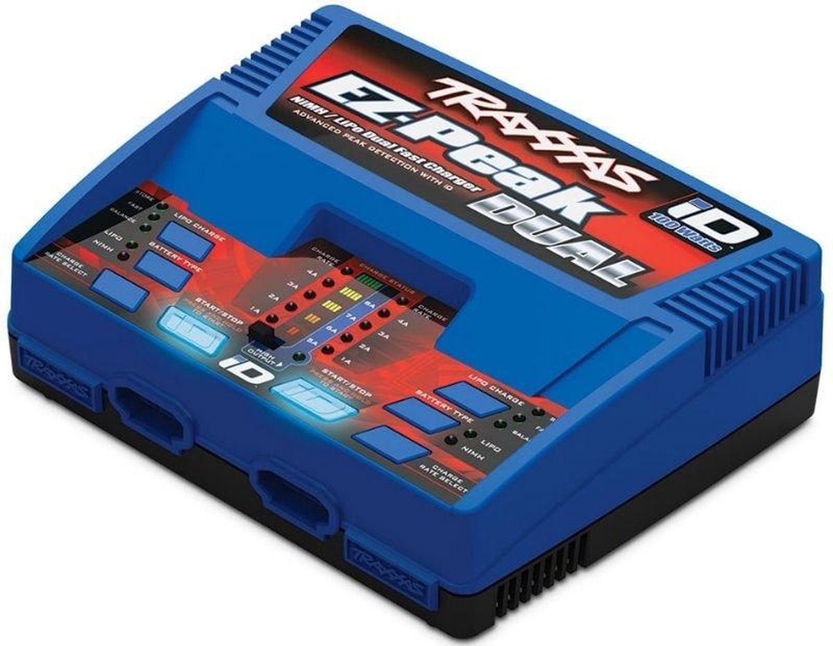 Traxxas EZ-Peak Plus Dual Chargeur de modélisme 8 A Li-polymère, NiMH Coupure Miinus-Delta-U, Détection daccu, Surveillance de température