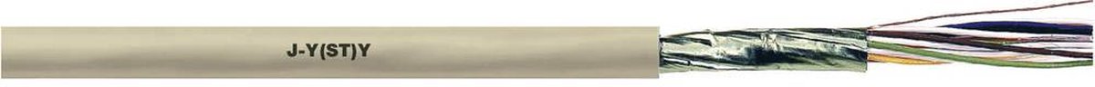 LAPP 1591301/100 Câble téléphone J-Y(ST)Y 2 x 2 x 0.6 mm + 0 2 x 0.6 mm gris 100 m
