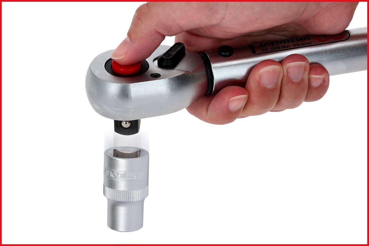 KS Tools 516.9002 Clé dynamométrique étalonné (ISO) avec cliquet 1 - 5 Nm