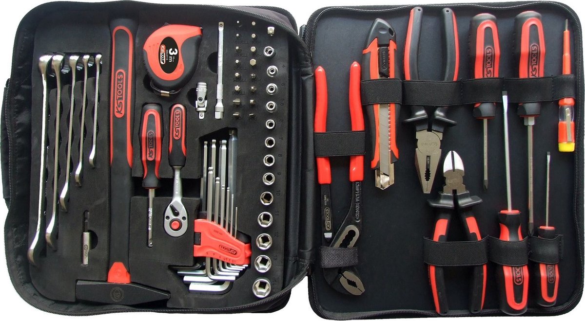 KS Tools 1/4 Universal-Werkzeugtasche, 62-tlg 1/4 Universal-Werkzeugtasche, 62-tlg Jeu doutils