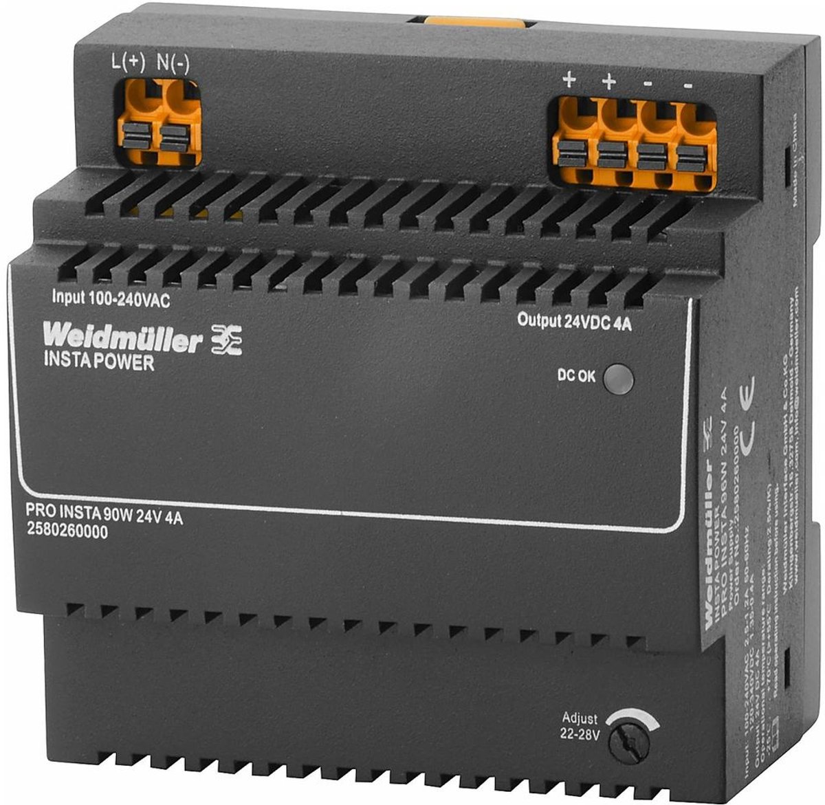 Weidmüller 2580260000 Alimentation à découpage 24 V/DC 4 A 96 W Contenu 1 pc(s)