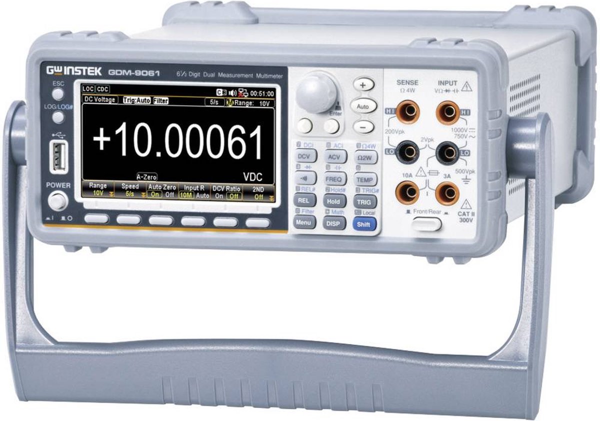 GW Instek GDM-9061 Multimètre de table numérique écran graphique Affichage (nombre de points): 1200000