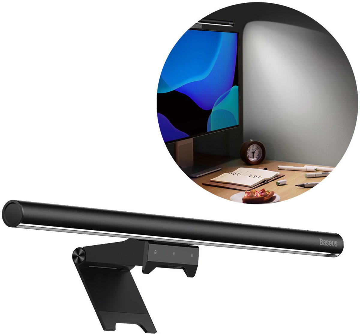 Baseus i-Wok 2 lamp for monitor with touch panel (black)