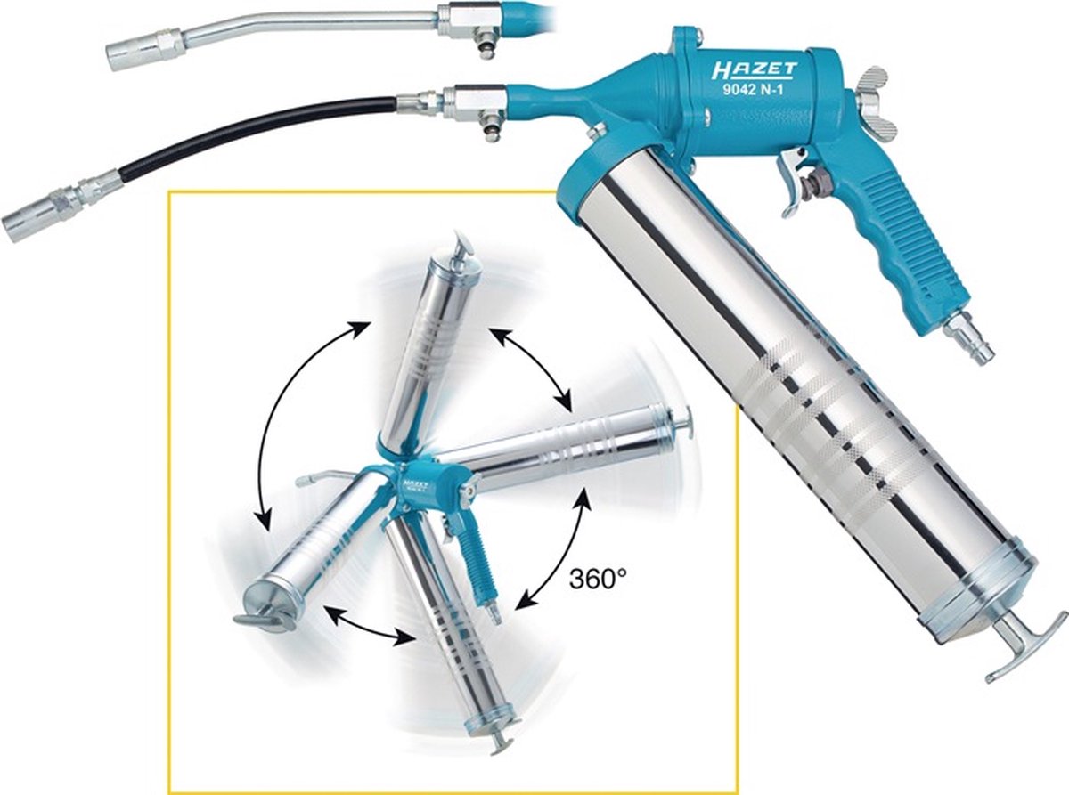 Pompe à graisse pneumatique Hazet 9042N-1 6.3 bar 1 pc(s)