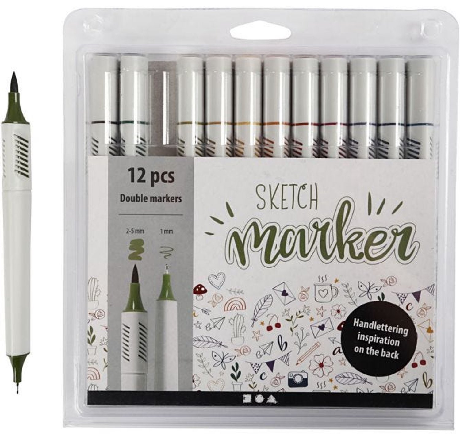 Creativ Company Sketch Marker - Douche Colors 12 pcs. (37379)
