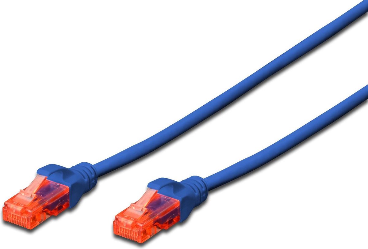 DIGITUS CAT 6 U-UTP Patch Cord - 10m - Blå - 10m