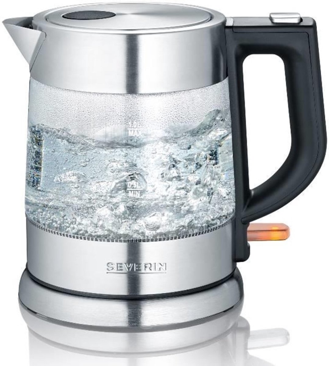 Severin WK 3468 Bouilloire protection contre la surchauffe acier inoxydable Contenance: 1 l