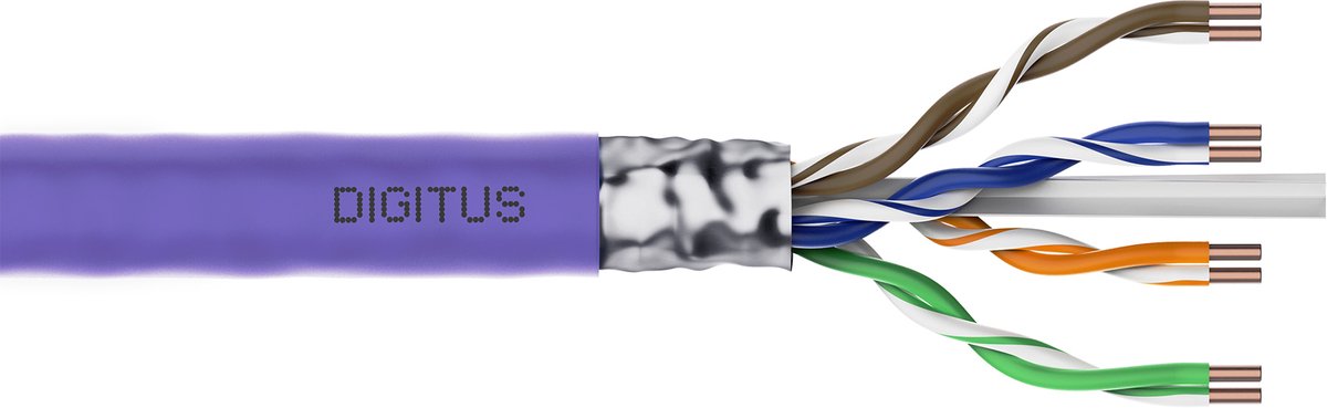 DIGITUS Professional bulk cable - 500 m - purple - Lilla - 500m