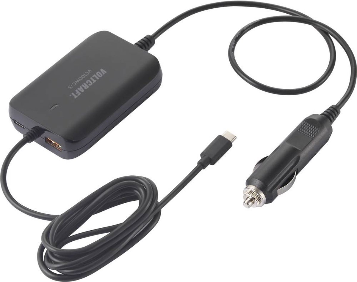 Chargeur USB pour voiture VOLTCRAFT VC100WC-3 VC-12380810 Courant de sortie (max.) 5 A 3 x 1x USB-A, 2x USB-C® USB Power Delivery (USB-PD)