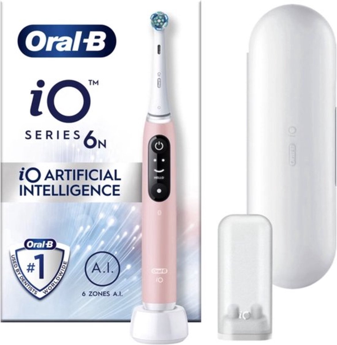 Oral-B iO Series 6n Pink Sand 8700216011419 Brosse à dents électrique sonique sable rose