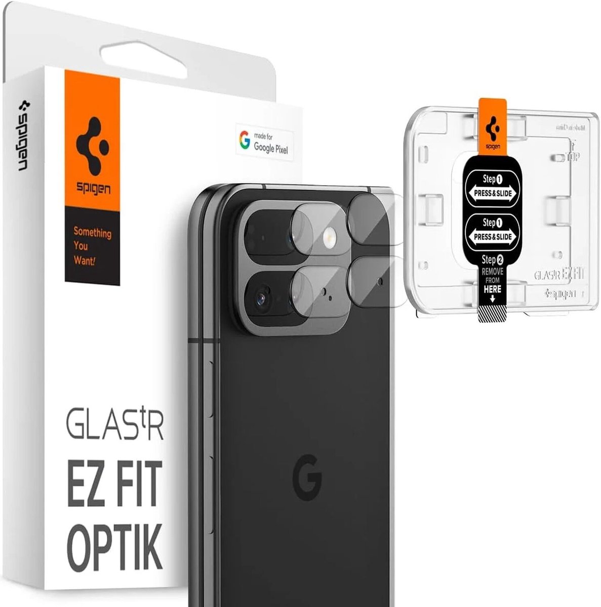 Spigen Glass tR EZ Fit Optik 2 Pack - crystal clear - Google Pixel 9 Pro Fold