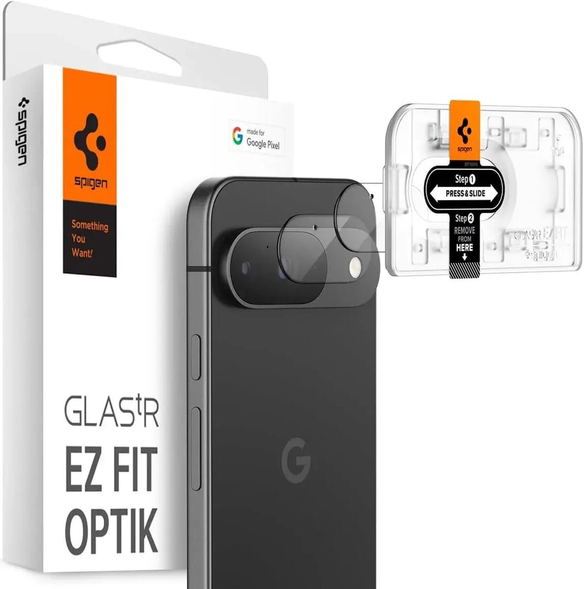 Spigen Glass tR EZ Fit Optik 2 Pack - crystal clear - Google Pixel 9
