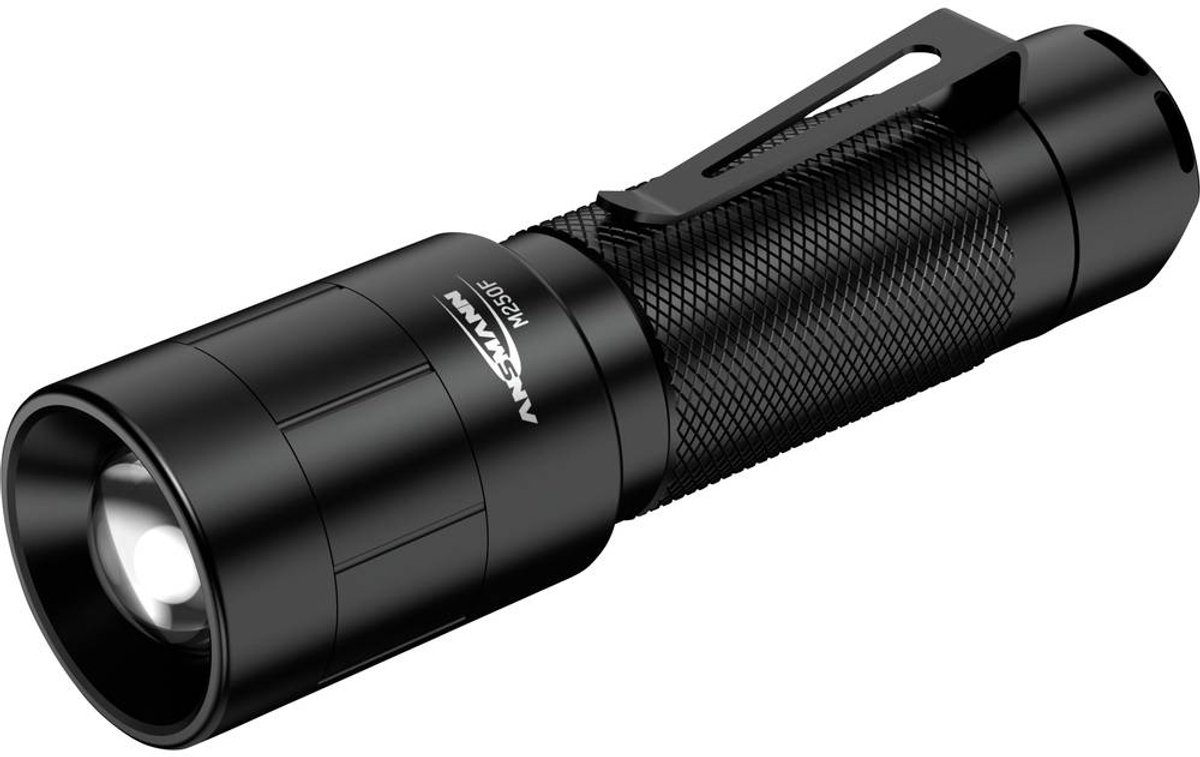 Lampe de poche Ansmann M250F LED avec clip ceinture, avec dragonne à pile(s) 260 lm 157 g
