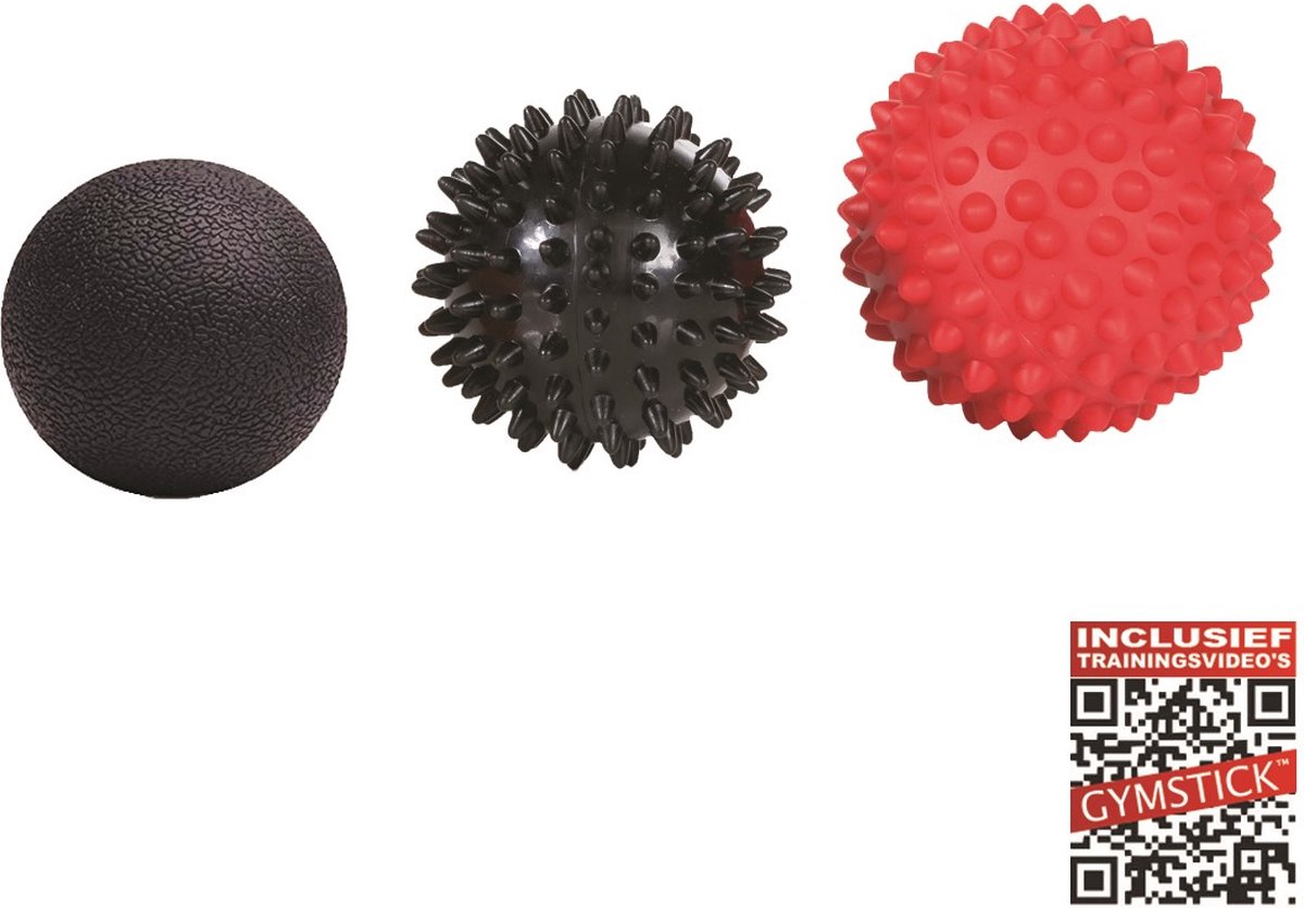Gymstick Massage Ball Set 3pcs