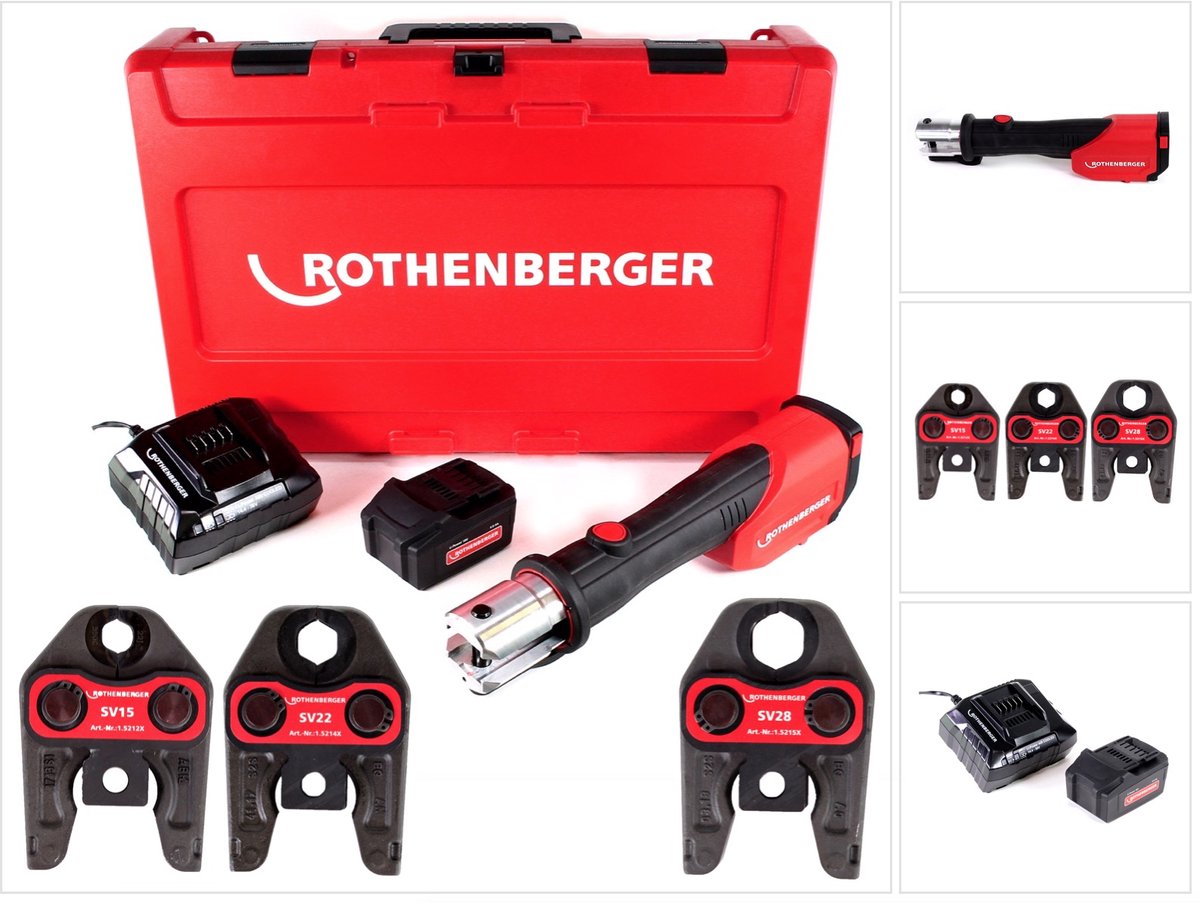Rothenberger 1000001924 Set de mâchoires de sertissage