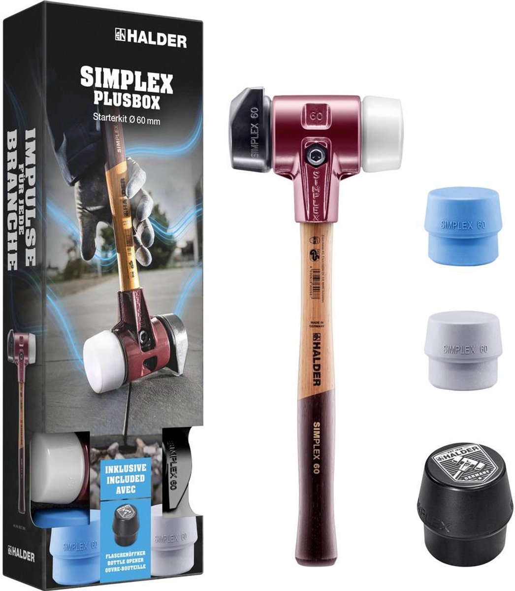 Halder SIMPLEX-Plusbox Starterkit 3027s026 Marteau à métal mi-dur 2600 g 160 mm 1 pc(s)