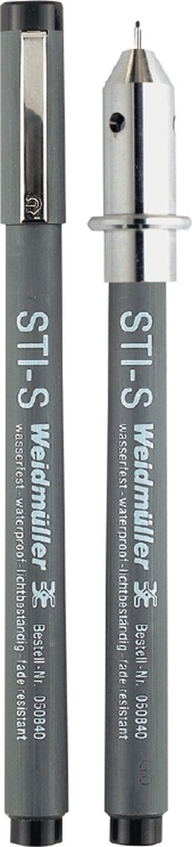 Stylo feutre Weidmüller STI WATERPROOF SCHWARZ 508401694-10 10 pc(s)