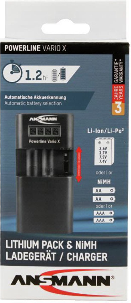 ANSMANN POWERLINE VARIO X UNIVERSAL BATTERIOPLADER
