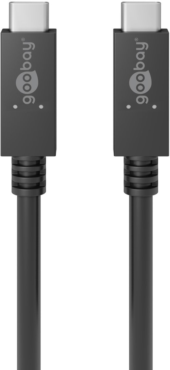 Pro USB-C <-> USB-C - PD 100W - 1m - Sort - USB Cable