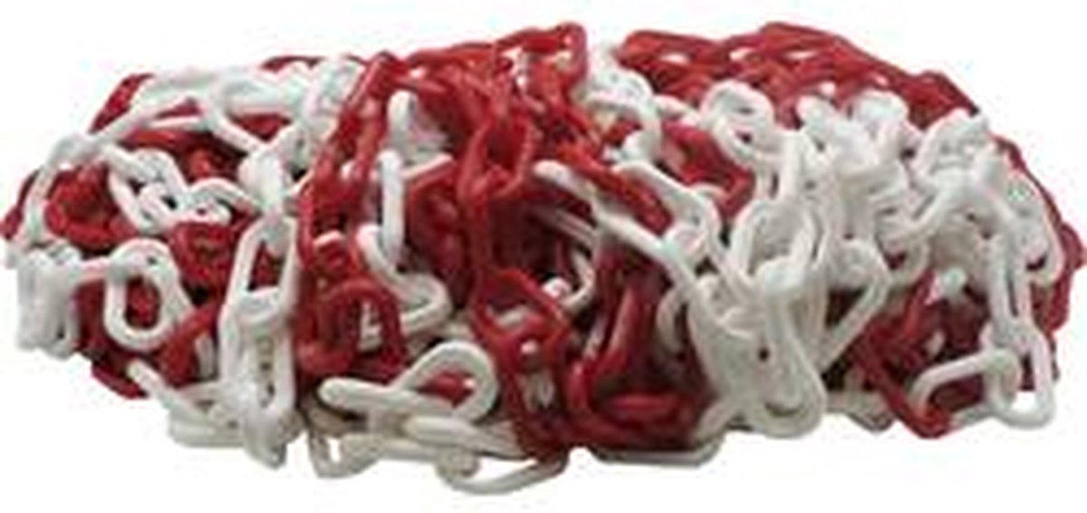 VISO CBR801SBS Chaîne de signalisation rouge, blanc polypropylène 25 m