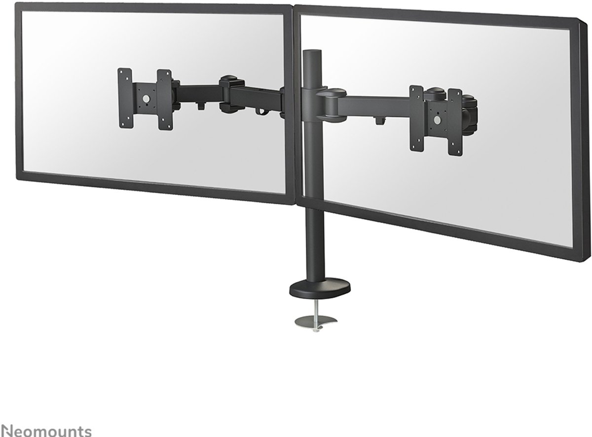 Support de table pour écran Neomounts FPMA-D960DG 25,4 cm (10) - 68,6 cm (27) réglable en hauteur, inclinable, mobile, rotatif, extensible noir
