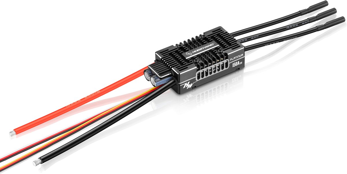 Hobbywing Platinum Pro 150A V5.1 Régulateur brushless pour avion Charge admissible (max.): 180 A