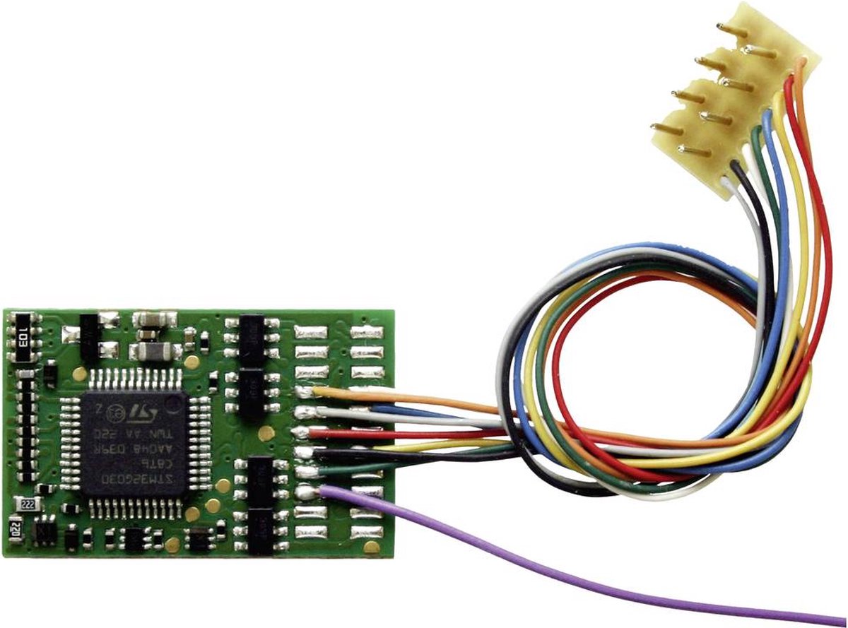 TAMS Elektronik 41-04432-01 LD-G-43, NEM 652 Décodeur de loco avec module, avec connecteur