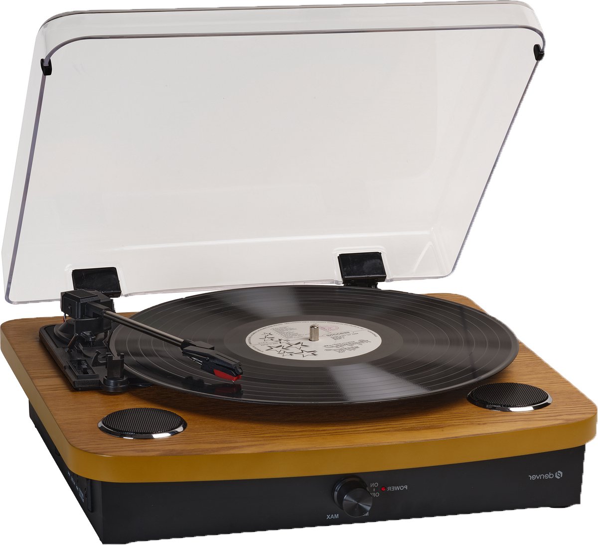 Denver VPL-230LW Platine bois, noir